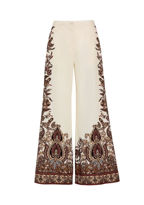 Pantaloni a gamba larga stampati ACCESS fashion | 63-5072-0049CHOCO